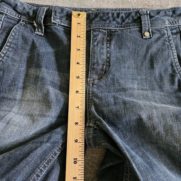 Esprit Collection Jeans Womens 2 Blue Low Rise Pockets Flare Stretch Y2K Hippie - Picture 5 of 16